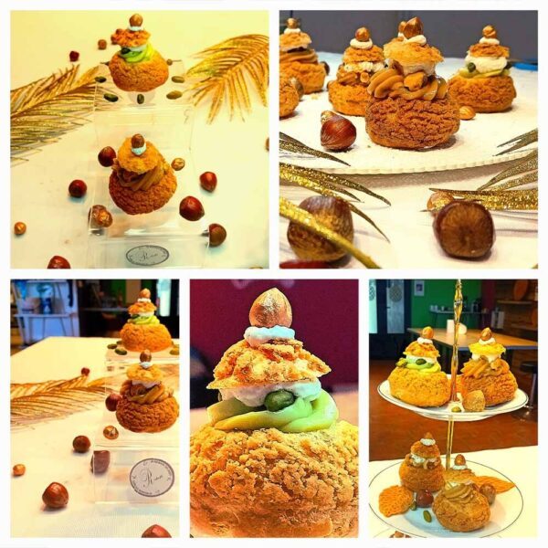 Choux craquelin praliné